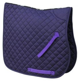 Rhinegold Cotton Quilted Saddle Cloth Purple