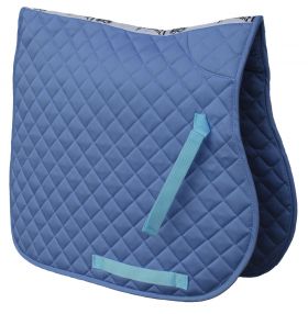 Rhinegold Cotton Quilted Saddle Cloth Pastel Blue