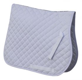 Rhinegold Cotton Quilted Saddle Cloth White