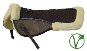 Rhinegold Luxe Fur Saddle Pad Brown/Natural