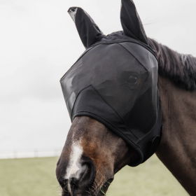 Kentucky Fly Mask Classic with Ears - Black