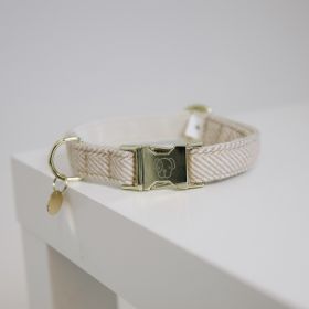 Kentucky Dog Collar Wool Beige