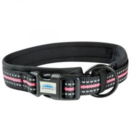 Weatherbeeta Reflective Dog Collar-Black - Pink-XLarge -  WeatherBeeta