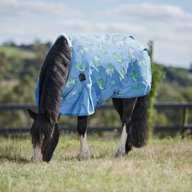 Saxon 600d Pony Standard Neck Lite Turnout Rug - Dinosaur Print