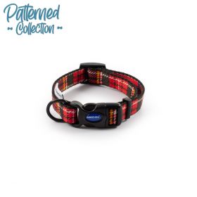 Ancol Patterned Tartan Collar Red