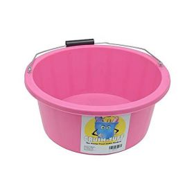 Perry Crush-Tuff Shallow Feeder Buckets 15 litre - Pink