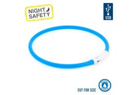 Ancol Rechargeable Flashing Band - Blue - Ancol