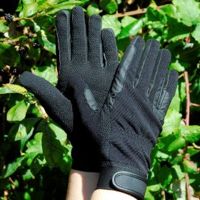 Rhinegold Winter Cotton Pimple Glove Black -  Rhinegold