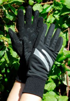 Rhinegold Reflective Winter Gloves - Black -  Rhinegold