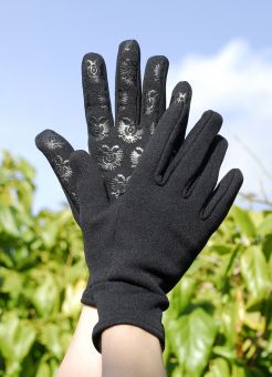 Rhinegold Fleece Lined Thermal Gloves Black -  Rhinegold