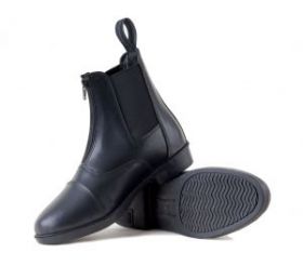 Rhinegold Boston Front Zip Paddock Boots - Black -  Rhinegold