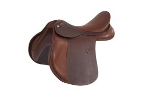 Collegiate Scholar All Purpose Saddle with Round Cantle Brown
