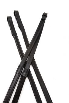 Collegiate One Sided Rubber Reins 54" Black