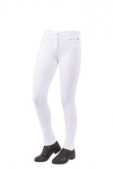 Dublin Momentum Supa-Fit Zip Up Knee Patch Jodhpurs White -  Dublin