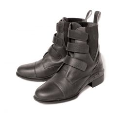 Rhinegold Elite Montana Velcro Paddock Boot Black
