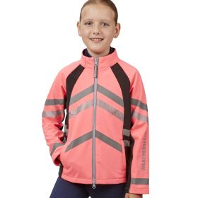 Weatherbeeta Reflective Softshell Fleece Lined Jacket - Childs Pink