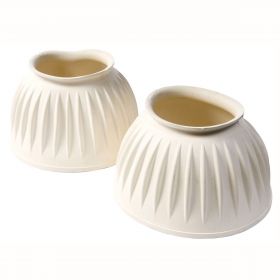 Saxon Pull On Bell Boots - White