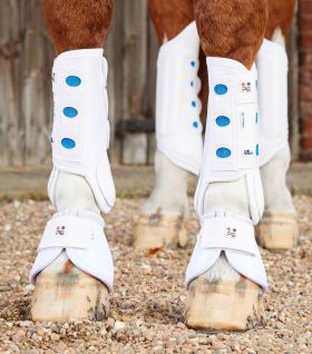 Premier Equine Air Cooled Original Eventing Boots - White