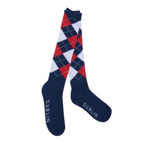 Dublin Argyle Socks Navy/Red/White - Dublin
