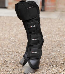 Premier Equine Ballistic Knee Pro-Tech Horse Travel Boots - Black