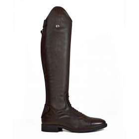 Brogini Como V2 Long Laced Front Riding Boots-Brown-41 - UK 7.5-Slim - Brogini