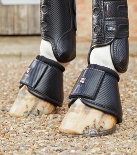 Premier Equine Carbon Wrap Over Reach Boots - Black