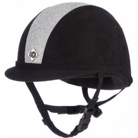 Charles Owen YR8 Sparkly Riding Hat Black - Silver