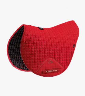 Premier Equine Close Contact Cotton Cross Country Saddle Pad - Red
