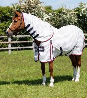 Premier Equine Combo Cotton Sheet Red Check -  Premier Equine
