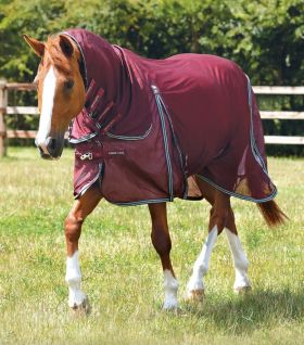 Premier Equine Combo Mesh Air Fly Rug with Surcingles - Wine