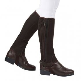 Dublin Easy-Care Half Chaps Childs  Brown