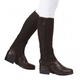 Dublin Easy-Care Half Chaps Adults-Brown-X Large -  Dublin
