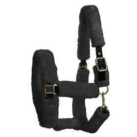 Elico Kingston Headcollars - Black with fur covering