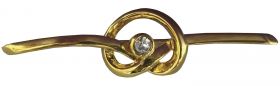 Equetech Twirl Stock Pin Gold