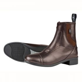 Saxon Syntovia Zip Paddock Boots-Brown-37 - UK 4 - Saxon