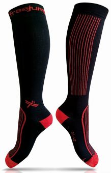 FreeJump Technical Socks  Black - Red