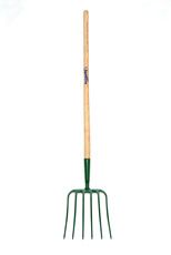 Fyna-lite  Ash Handle Manure Fork 6 Prong - Long & Extra Long Handles Available