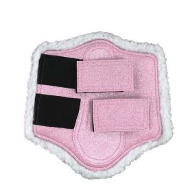 Hy Equestrian Glitzy Brushing Boots - Pink