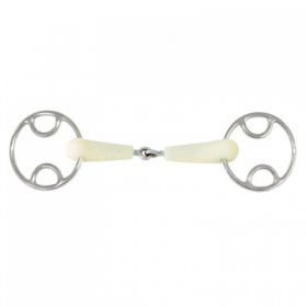 Happy Mouth Jointed Loop Ring Snaffle HB2952