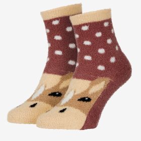 LeMieux Mini Fluffy Character Socks - Orchid - LeMieux