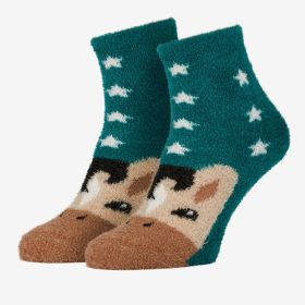 LeMieux Mini Fluffy Character Socks - Spruce