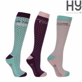 Hy Equestrian Dressage Socks (Pack of 3) -  HY