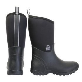 UNISEX DUBLIN GREEN NEOPRENE LINED DELUXE WELLINGTON BOOTS UK 7 YARD STABLE ETC 