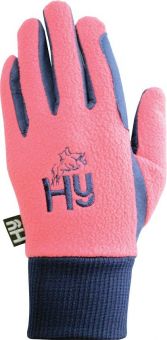 Hy5 Children's Winter Two Tone Riding Gloves Navy - Raspberry -  HY