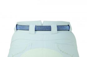 Hy Sparkle Leather Belt - Pink or Blue  Blue