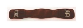 HyCOMFORT Waffle Dressage Girth - Elasticated Both Ends Brown