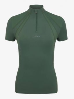 LeMieux Mia Mesh Short Sleeve Base Layer-Hunter Green-UK 8 - 32" Chest - EU36 - LeMieux
