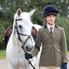 Equetech Junior Bellingham Deluxe Stretch Tweed Riding Jacket