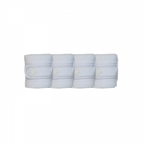 Kentucky Pearls Polar Fleece Bandage - Set of 4 - White