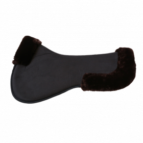 Kentucky Horsewear Anatomic Absorb Sheepskin Half Pad - Black Brown